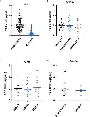 Increased plasma level of terminal complement complex in AMD patients: potential functional consequences for RPE cells